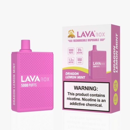 Lava Box Disposable 5% (Dragon Lemon Mint - 5000 Puffs)