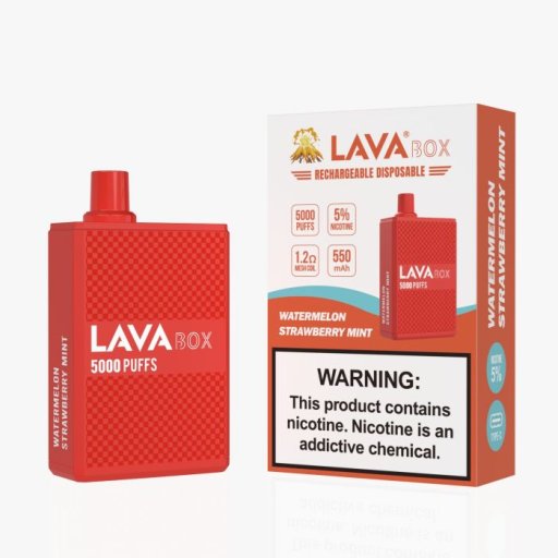 Lava Box Disposable 5% (Watermelon Strawberry Mint - 5000 Puffs)