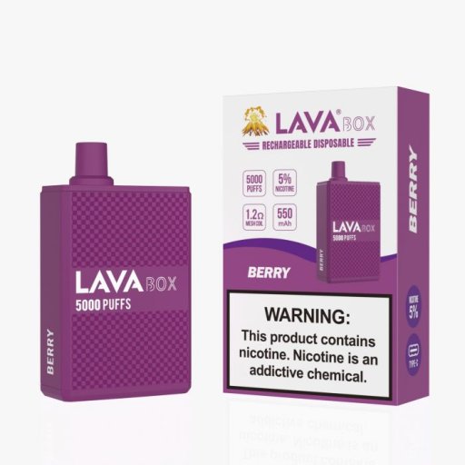 Lava Box Disposable 5% (Berry - 5000 Puffs)