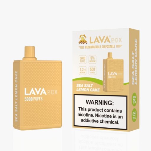 Lava Box Disposable 5% (Sea Salt Lemon Cake - 5000 Puffs)