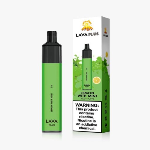 Lava Plus Disposable 5% (Lemon With Mint - 2000 Puffs)