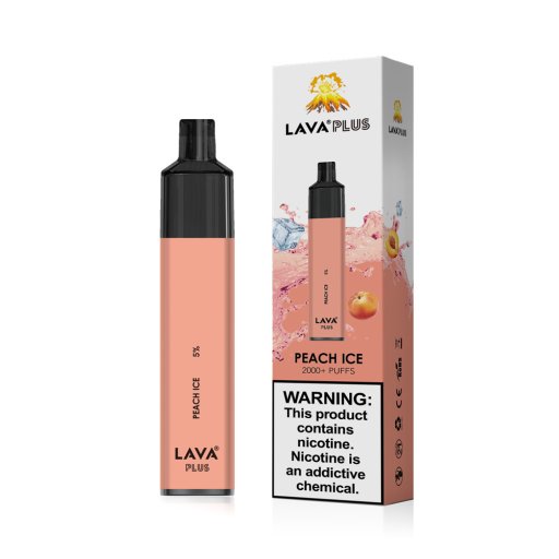 Lava Plus Disposable 5% (Peach Ice - 2000 Puffs)