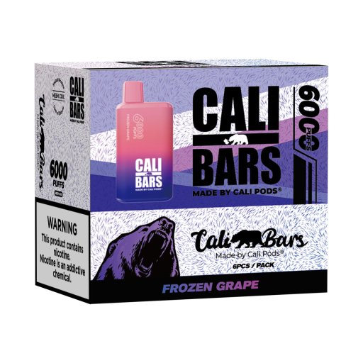 Cali Bars v2 Disposable (Frozen Grape - 6000 Puffs)