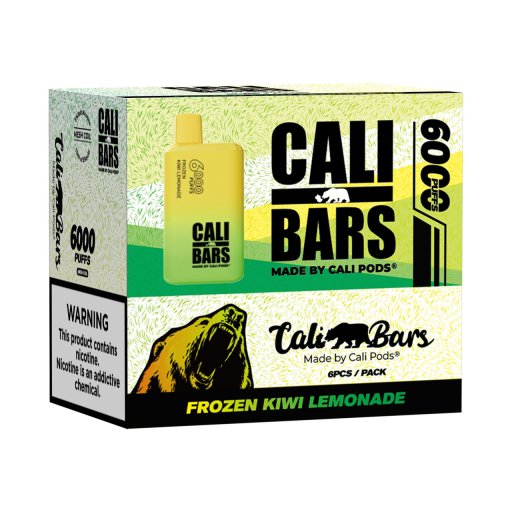 Cali Bars v2 Disposable (Frozen Kiwi Lemonade - 6000 Puffs)