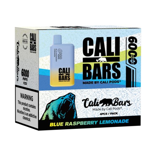 Cali Bars v2 Disposable (Blue raspberry lemonade - 6000 Puffs)
