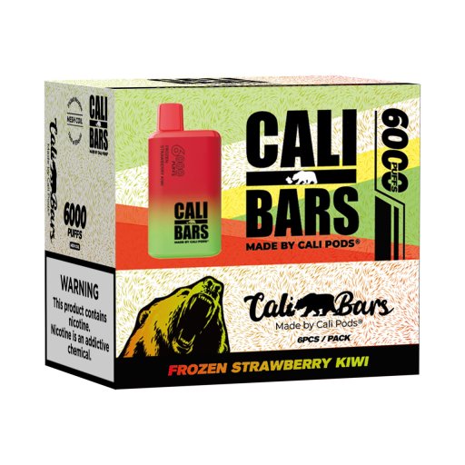 Cali Bars v2 Disposable (Frozen Strawberry Kiwi - 6000 Puffs)
