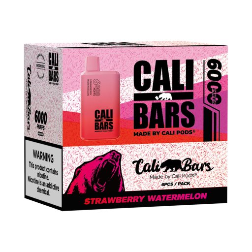 Cali Bars v2 Disposable (Strawberry watermelon - 6000 Puffs)