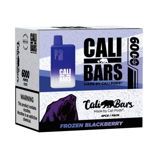 Cali Bars v2 Disposable (Frozen Blackberry - 6000 Puffs)