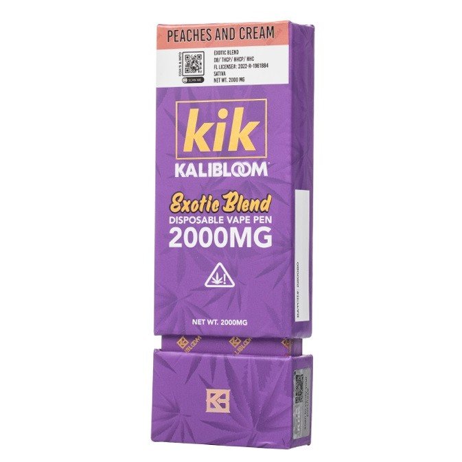 Kik 2G Exotic Blend Full Spectrum Disposable (Peaches and Cream