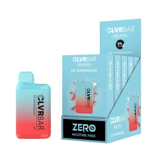 CLVRBAR Zero Nicotine Disposable Device (Ice Watermelon - 5000 Puffs)