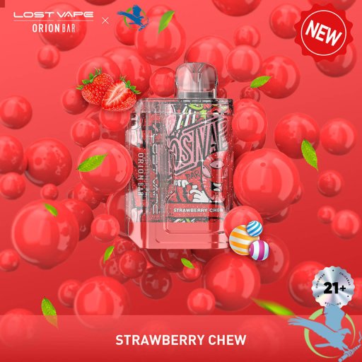 Lost Vape Orion Bar Disposable 7500 Puffs Sparkling Edition (Strawberry Chew)
