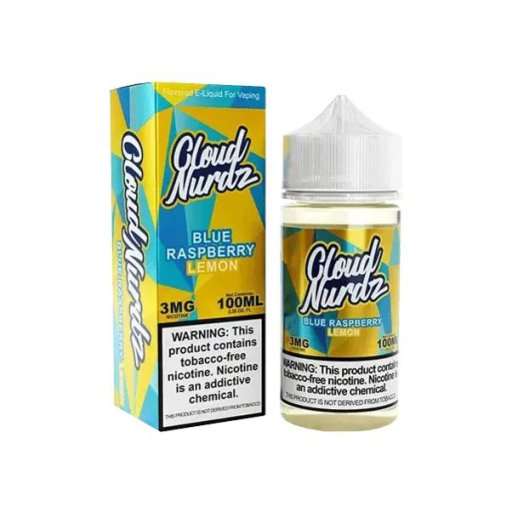 Cloud Nurdz Synthetic Nicotine E-Liquid 100ml (Blue Raspberry Lemon) 6mg