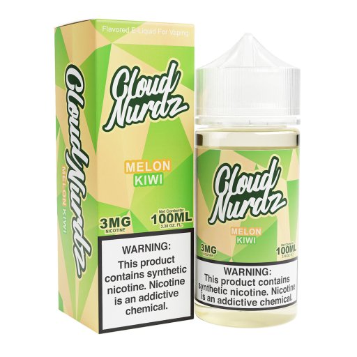 Cloud Nurdz Synthetic Nicotine E-Liquid 100ml (Kiwi Melon) 3mg