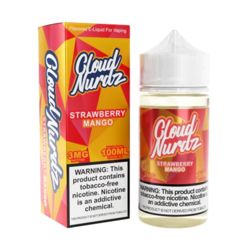 Cloud Nurdz Synthetic Nicotine E-Liquid 100ml (Strawberry Mango) 6mg