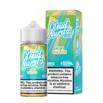 Cloud Nurdz ICED Tobacco-Free E-Liquid 100ml (Kiwi Melon) 3mg