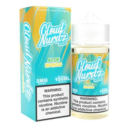 Cloud Nurdz ICED Tobacco-Free E-Liquid 100ml (Aloe Mango) 3mg