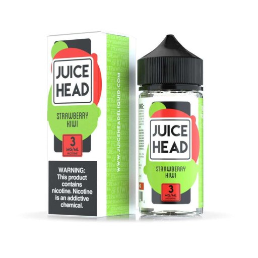Juice Head E-Liquid 100ml (Strawberry Kiwi) 6mg