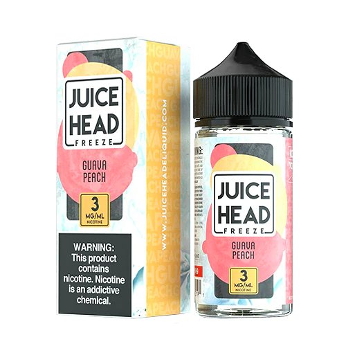 Juice Head Freeze E-Liquid 100ml (Guava Peach Freeze) 0mg