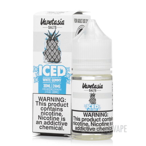 Vapetasia ICED Synthetic Nicotine Salt E-Liquid 30ml (White Gummy) 24mg
