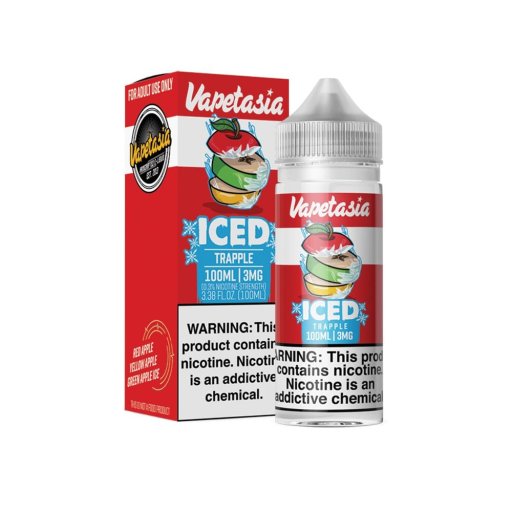 Vapetasia ICED Synthetic Nicotine E-Liquid 100ml (Trapple) 3mg