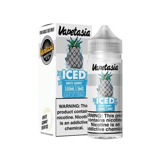 Vapetasia ICED Synthetic Nicotine E-Liquid 100ml (White Gummy) 3mg