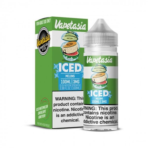 Vapetasia ICED Synthetic Nicotine E-Liquid 100ml (Melons) 3mg