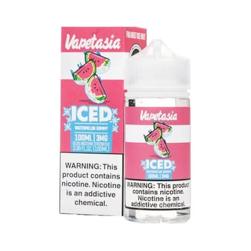 Vapetasia ICED Synthetic Nicotine E-Liquid 100ml (Watermelon Gummy) 3mg