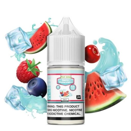 Pod Juice Synthetic salt nicotine E-liquid 30ml (Berry Watermelon) 35mg