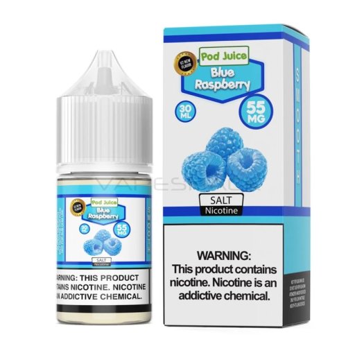 Pod Juice Synthetic salt nicotine E-liquid 30ml (Blue Raspberry) 35mg