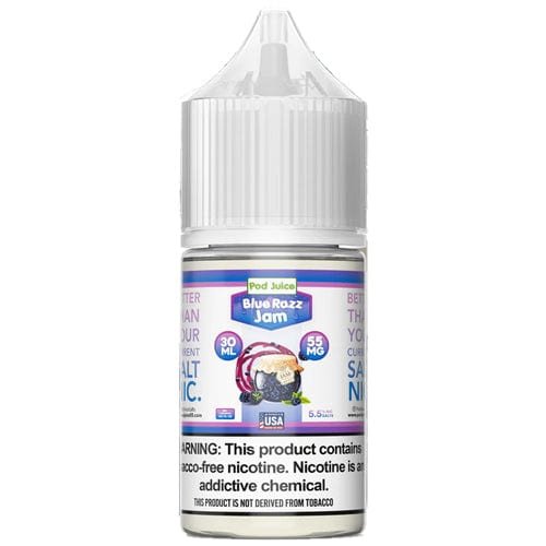 Pod Juice Synthetic salt nicotine E-liquid 30ml (Blue Razz Jam) 35mg