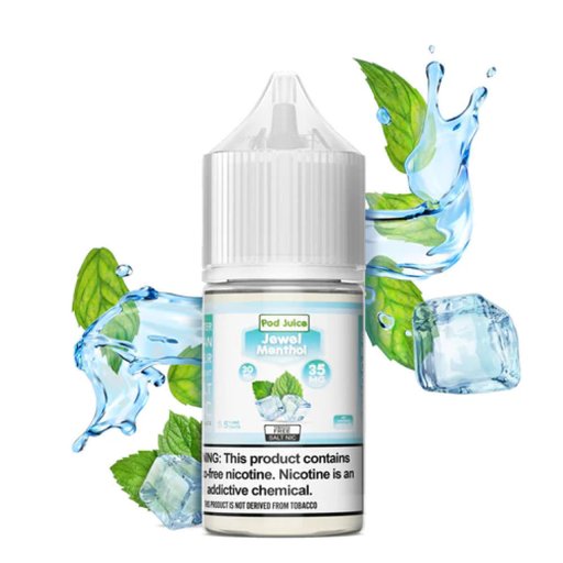 Pod Juice Synthetic salt nicotine E-liquid 30ml (Jewel Menthol) 35mg