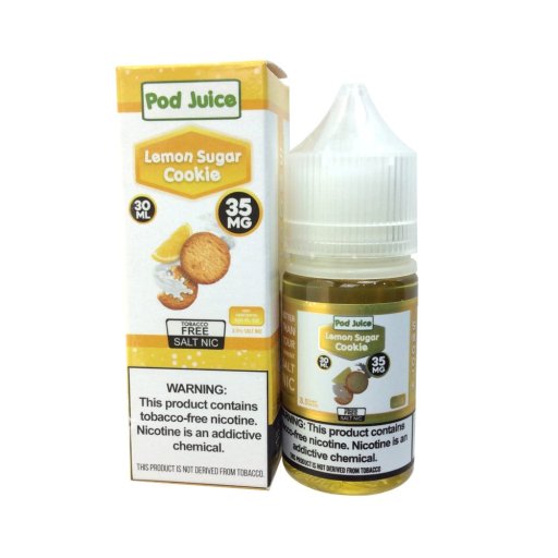 Pod Juice Synthetic salt nicotine E-liquid 30ml (Lemon Sugar Cookies) 35mg