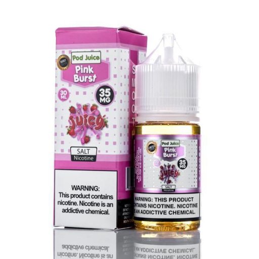 Pod Juice Synthetic salt nicotine E-liquid 30ml (Pink Burst) 55mg