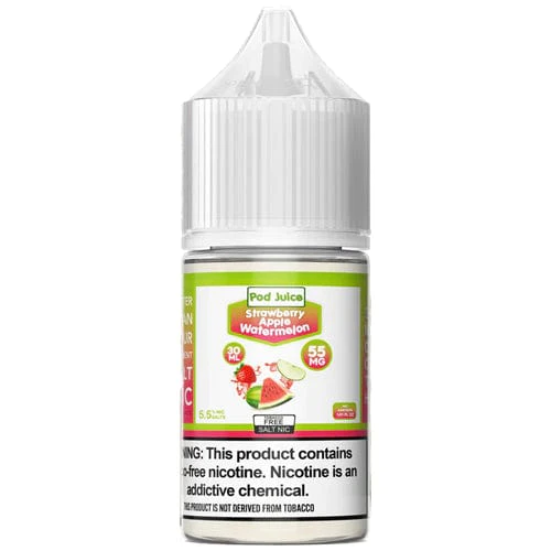 Pod Juice Synthetic salt nicotine E-liquid 30ml (Strawberry Apple Watermelon) 35mg