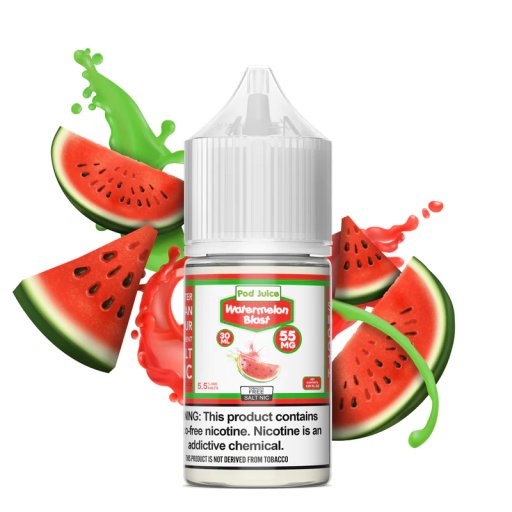 Pod Juice Synthetic salt nicotine E-liquid 30ml (Watermelon Blast) 35mg