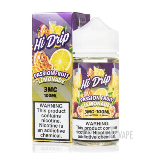 Hi-Drip Iced E-Liquid 100ml (Passion Fruit Lemonade) 3mg