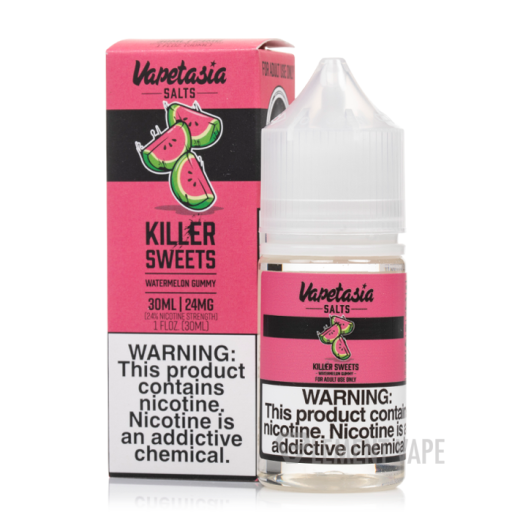 Vapetasia Killer Sweets Synthetic Nicotine Salt E-Liquid 30ml (Watermelon Gummy) 24mg