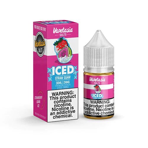 Vapetasia ICED Synthetic Nicotine Salt E-Liquid 30ml (Strawberry Guaw) 24mg