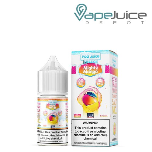Pod Juice ICED Synthetic Nicotine Salt E-Liquid 30ml (Mighty Mango Freeze) 35mg