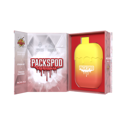 Packspod Disposable 5000 Puffs (Sun Cured Cherry Red)