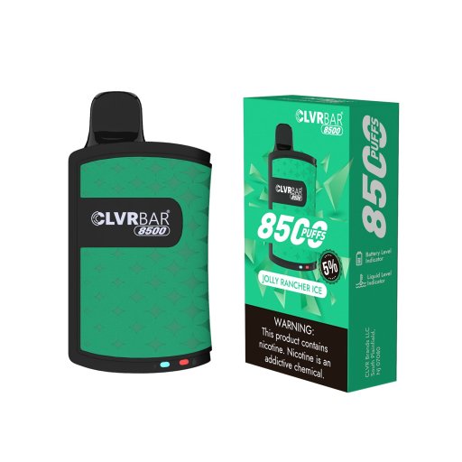 CLVRBAR disposable device 8500 Puffs- Jolly Rancher Ice