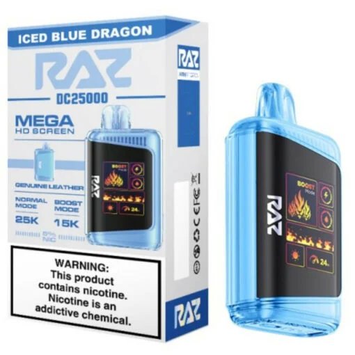 Raz DC 25000 Vape Iced Blue Dragon