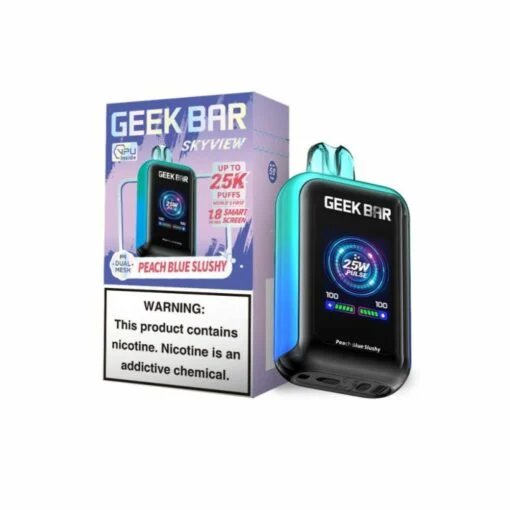 Geek Bar Skyview Disposable Vape Peach Blue Slushy 25000 Puffs