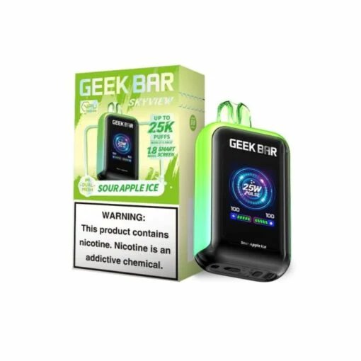 Geek Bar Skyview Disposable Vape Sour Apple Ice 25000 Puffs