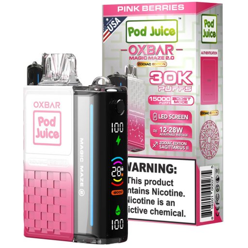 Oxbar Magic Maze 2.0 Pink Berries 30K Puffs