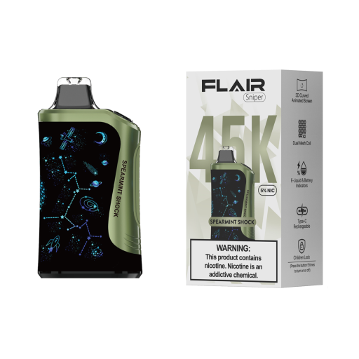 Flair Sniper 5% Disposable Device (Spearmint Shock - 45k Puffs)