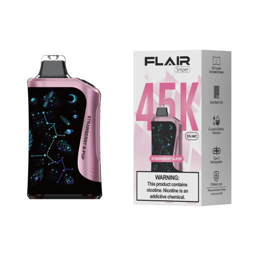 Flair Sniper 5% Disposable Device (Strawberry B-Pop - 45k Puffs)