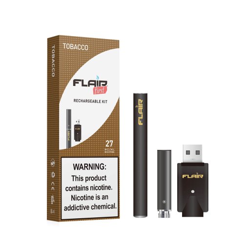 Flair Rechargeable E-cig Kit (27 Mg Tobacco)