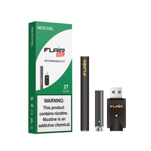 Flair Rechargeable E-cig Kit (27 Mg Menthol)