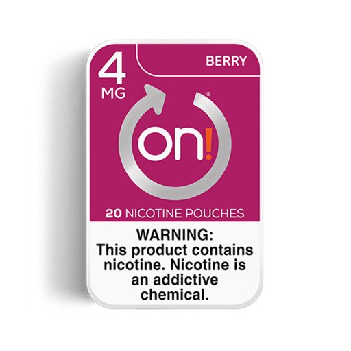 on! Nicotine Pouches 4mg - Berry